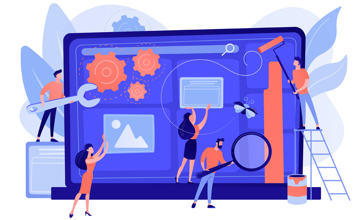 Photo d’un technicien informatique au bureau ou en télétravail