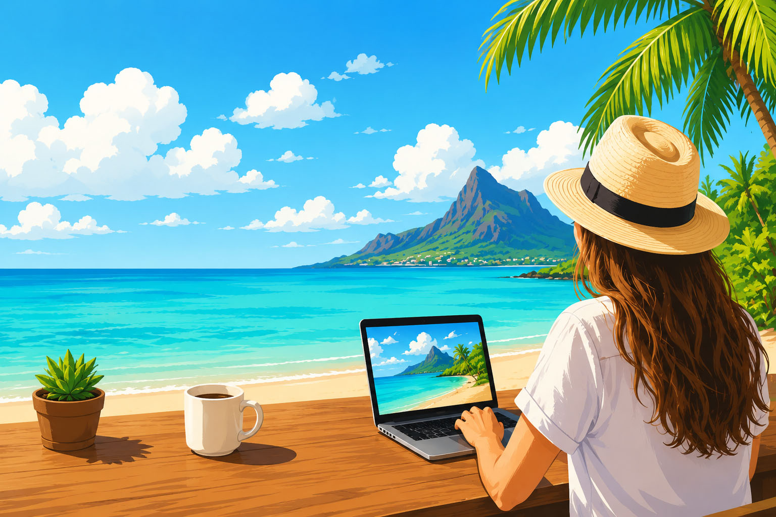 Télétravailler depuis l’Île Maurice : une solution légale et flexible