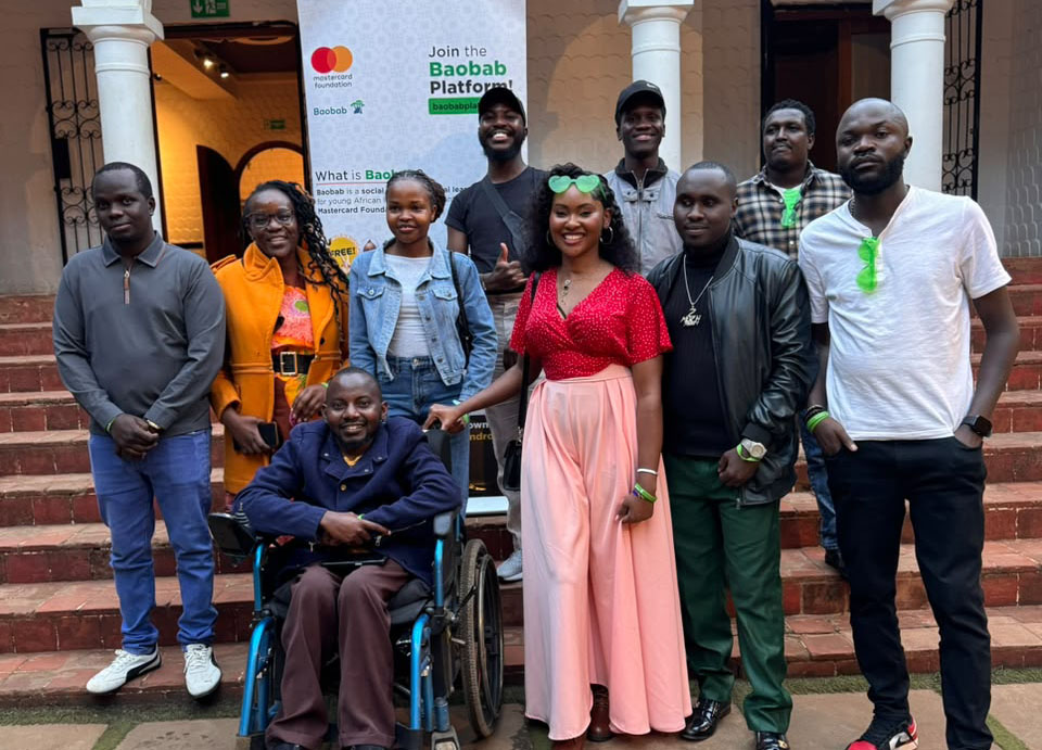 Betty our Talent Corp Ambassafor from Talenteum for the Kenyan Pop up event of the Boabab Platform